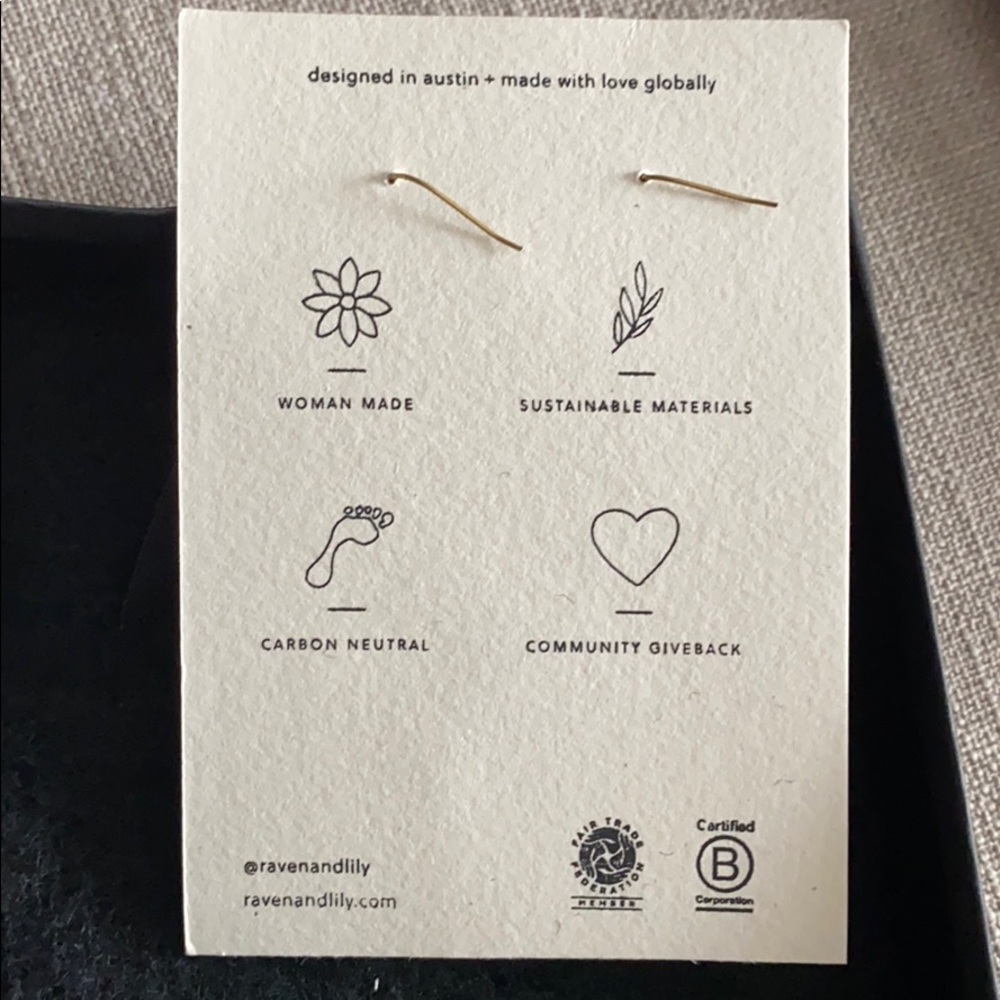 Leather Teardrop Earrings - Picture 12 of 14